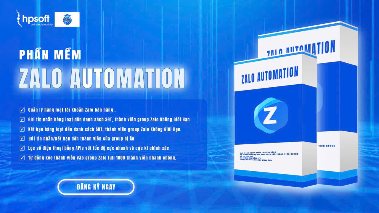 Phần mềm Zalo automation